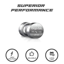 Giga-tek LR41 Coin Battery Pack of 2