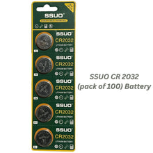 CR2032 3V Batteries (Pack of 100) Best USE for Car Key Remotes (Key Fobs), Wristwatches, Medical Devices, Fitness Devices, CMOS Battery, Computer Motherboards, Toys & Games, Calculators  SSUO CR 2032 BATTERY