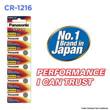 Panasonic CR1216 3V Lithium Coin Battery, 5 Batteries - Royal Technologies :::::  genuinebattery.com