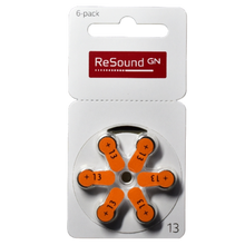 GN ReSound Size 13 Hearing Aid Batteries (6 Batteries pack) - Royal Technologies :::::  genuinebattery.com