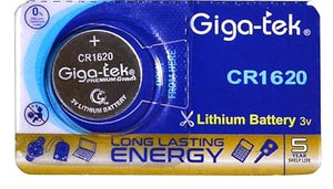 Giga-tek CR1620 Lithium Coin Battery - Pack of 1