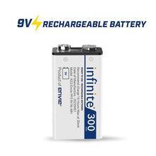 ENVIE® (9v Infinite) Ni-Mh 300mAh Rechargeable Battery pack of 1
