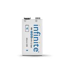 ENVIE® Infinite 9V 800 maH Li-ion Rechargeable Battery pack of 1