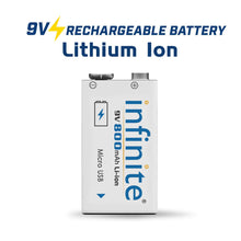 ENVIE® Infinite 9V 800 maH Li-ion Rechargeable Battery pack of 1