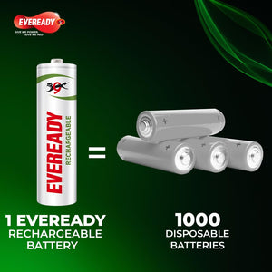 Eveready AA Rechargeable Battery 1000 Series Pack of 2