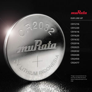 Murata CR2032 Battery DL2032 ECR2032 3V Lithium Coin Cell (1 Battery)