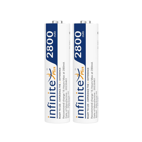 ENVIE AA 2800mAh  High Capacity 2800mnAh Ni-MH Rechargeable Batteries Ready to Use Battery (Pack of 2)