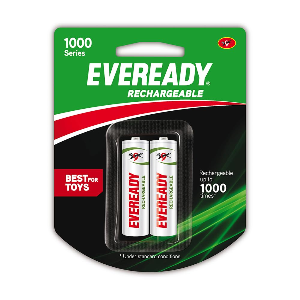 Eveready AA Rechargeable Battery 1000 Series Pack of 2