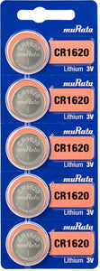 Murata CR1620 Battery DL1620 ECR1620 3V Lithium Coin Cell ( 1 Battery)