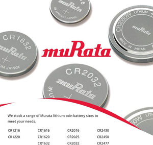 Murata CR1620 Battery DL1620 ECR1620 3V Lithium Coin Cell ( 1 Battery)