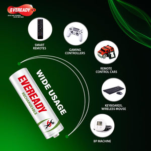 Eveready AA Rechargeable Battery 1000 Series Pack of 2
