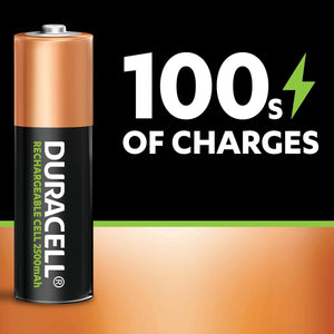 Duracell AA Rechargeble Cell 2500mah (2 Batteries)