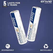 ENVIE AA 2800mAh  High Capacity 2800mnAh Ni-MH Rechargeable Batteries Ready to Use Battery (Pack of 2)