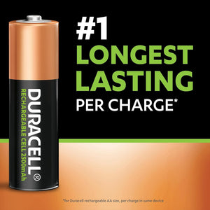 Duracell AA Rechargeble Cell 2500mah (2 Batteries)