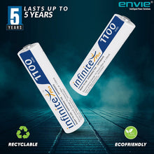 ENVIE® (AAA11002PL) AAA Rechargeable Batteries, High-Capacity Ni-MH 1100 mAh, (Pack of 2) - Royal Technologies :::::  genuinebattery.com