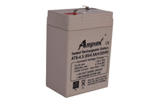 Amptek AT6-4.5 6V 4.5AH SMF/VRLA Battery | Sealed Lead Acid Battery | Strong ABS | Wide Temperature Range | Battery for Electronic Weighing Scales | Medical Electronic Test Equipments