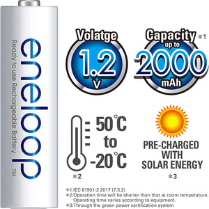 Panasonic eneloop AA Rechargeable Battery, Pack of 2 - Royal Technologies :::::  genuinebattery.com
