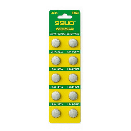Lr44 Alkline Coin Battery Lr44 Suitable for Use in Toys, Calculators and Measurement Devices (Pack of 100) SSUO battery