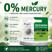 SR716SW 315 Seizaiken Silver Oxide Battery, 1 Battery