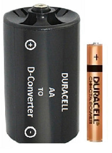 Duracell Aa To D Size AA Chhota power Battery Adapter/Converter Black Case (Pack Of 4)