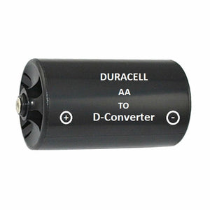 Duracell Aa To D Size AA Chhota power Battery Adapter/Converter Black Case (Pack Of 4)