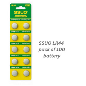 Lr44 Alkline Coin Battery Lr44 Suitable for Use in Toys, Calculators and Measurement Devices (Pack of 100) SSUO battery