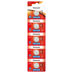 Panasonic CR1620 3V Lithium Coin Battery, 1 Battery