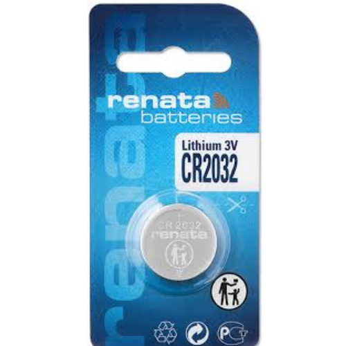 Renata CR2032 Lithium Coin Battery, 1 Battery