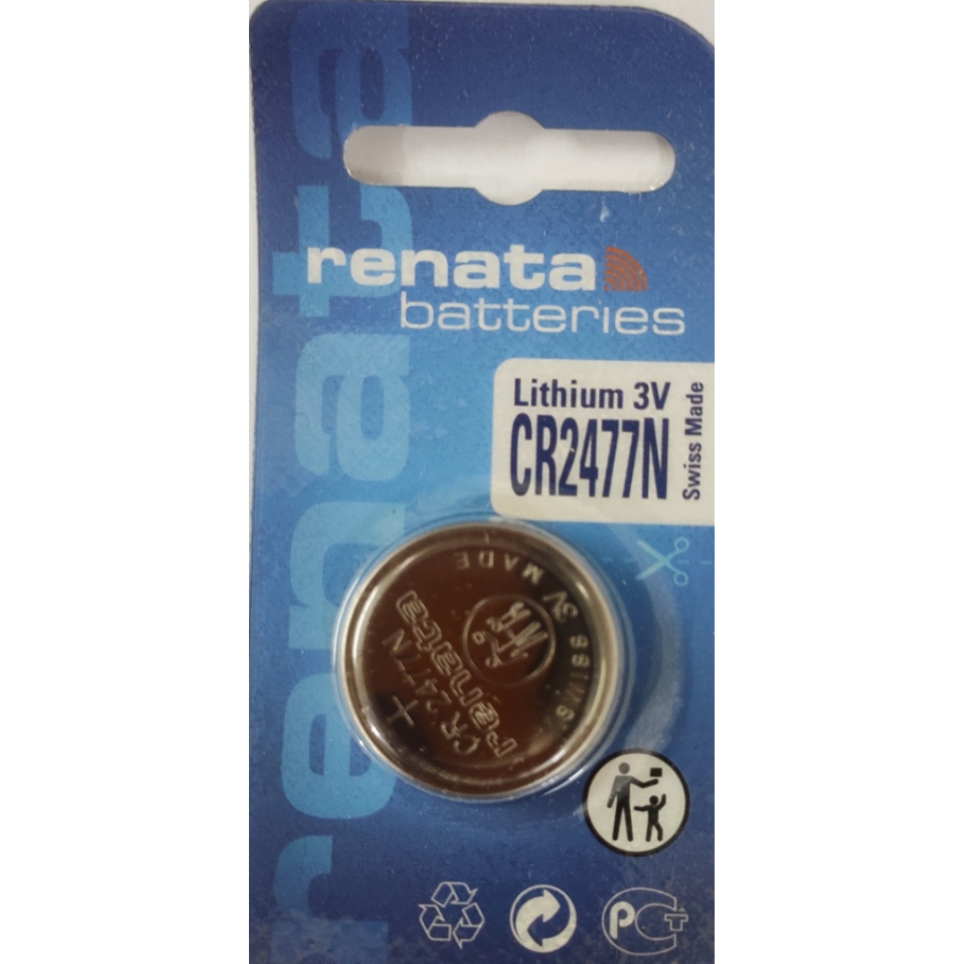 Renata CR2477N Lithium Coin Battery – High-Capacity 3V Power – Royal  Technologies ::::: genuinebattery.com