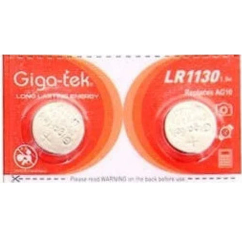 Giga-tek LR1130 Coin Battery Pack of 2