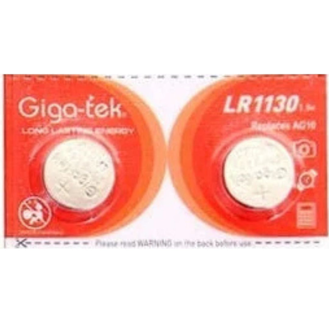 Giga-tek LR1130 Coin Battery Pack of 2