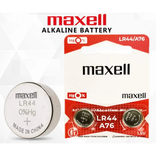 LR44 Maxell Alkaline Button cell Battery , 1 battery