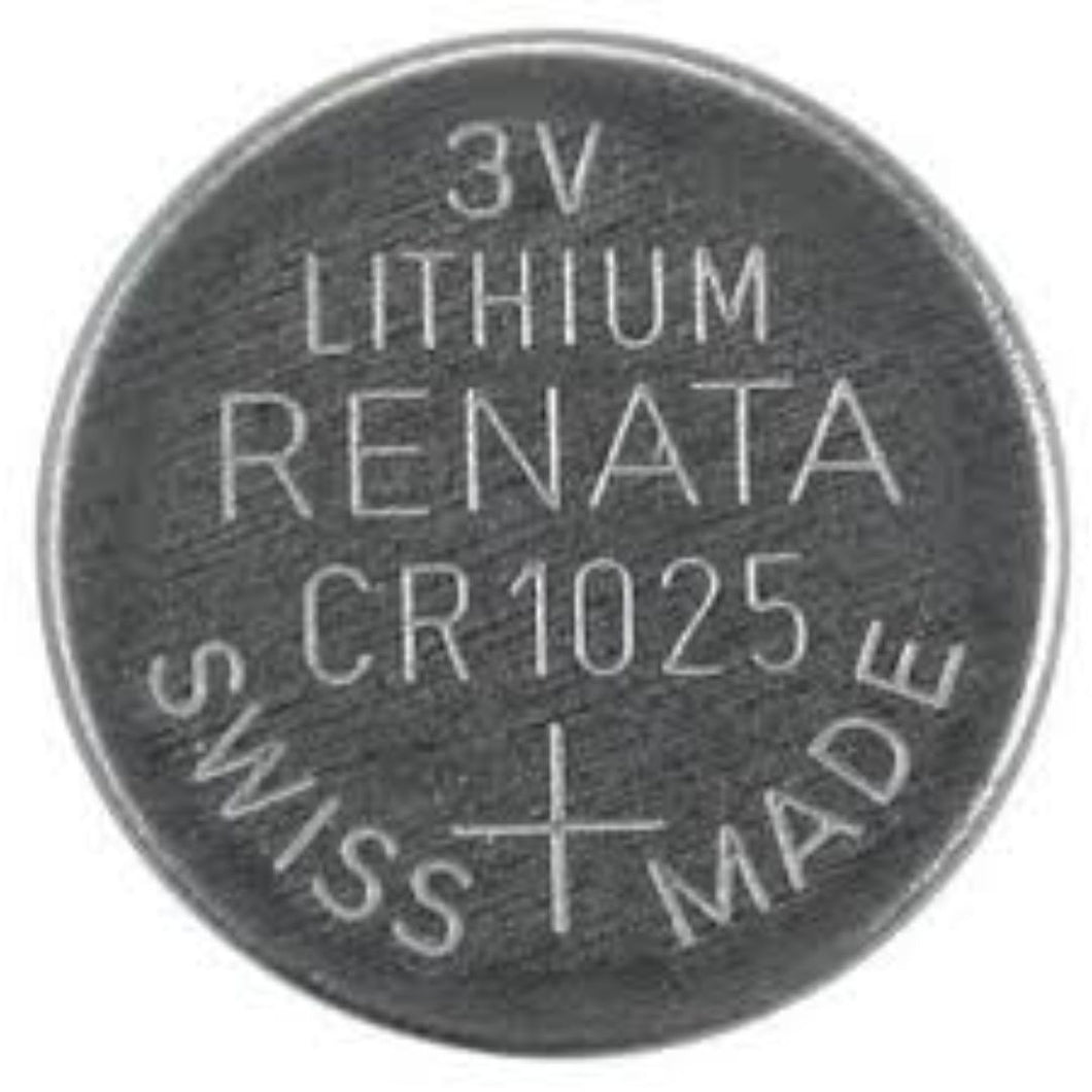 CR1025 Renata Lithium Coin Battery, 1 battery
