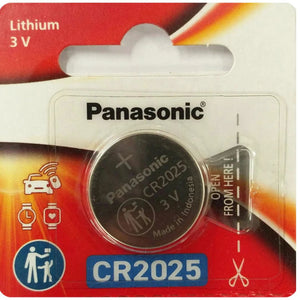 Panasonic CR2025 3V Lithium Coin Battery, 1 Battery