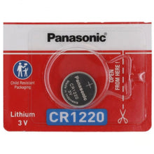 Panasonic CR1220 3V Lithium Coin Battery, 1 Battery