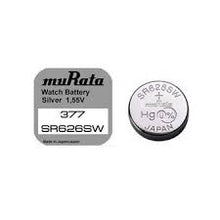 Murata 377 SR626SW 1.55V Silver Oxide Watch Button Cell Battery pack of 1 - Royal Technologies :::::  genuinebattery.com