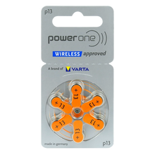 PowerOne P13 Hearing Aid Battery (6 Batteries pack)