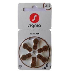Signia Siemens Size 312 Hearing Aid Battery (6 Batteries pack) - Royal Technologies :::::  genuinebattery.com