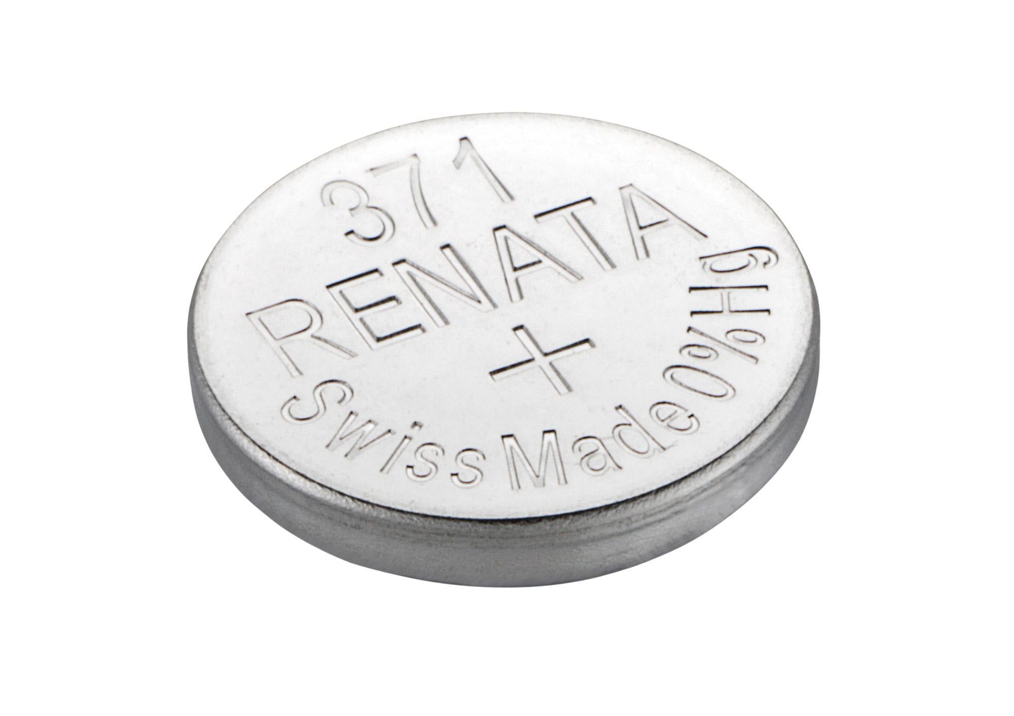 Renata 371 SR920SW Silver Oxide Battery 1.55V 1 Battery swiss