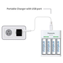 Panasonic eneloop BQ-CC61N Portable Charger with USB Cable for AA & AAA Rechargeable Batteries, White - Royal Technologies :::::  genuinebattery.com