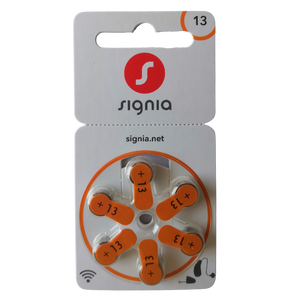 Signia Siemens Size 13 Hearing Aid Battery (6 Batteries pack) - Royal Technologies :::::  genuinebattery.com