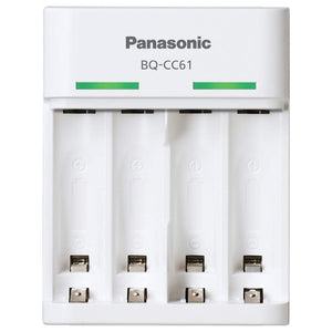 Panasonic eneloop BQ-CC61N Portable Charger with USB Cable for AA & AAA Rechargeable Batteries, White - Royal Technologies :::::  genuinebattery.com