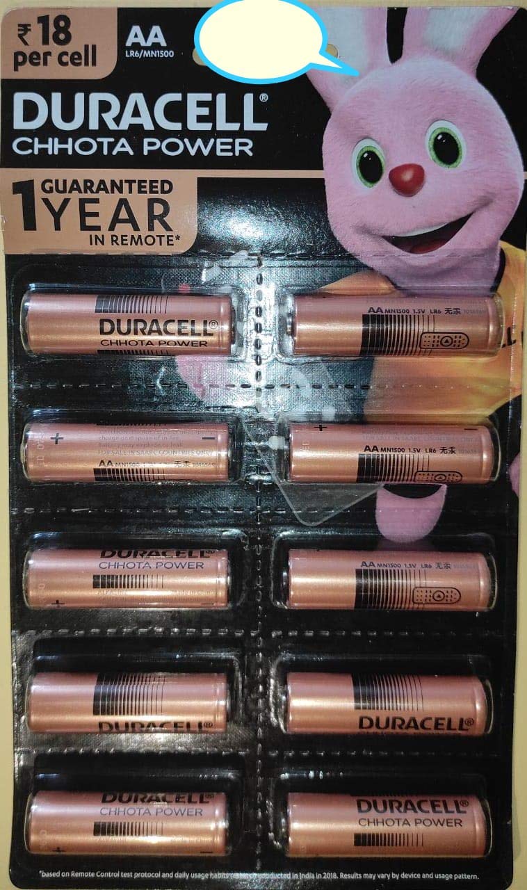 Buy Duracell AA Chota Power Batteries (Pack of 4) Online at Best