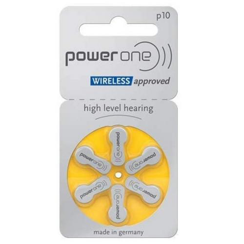 PowerOne P10  Hearing Aid Battery (6 Batteries pack) - Royal Technologies :::::  genuinebattery.com