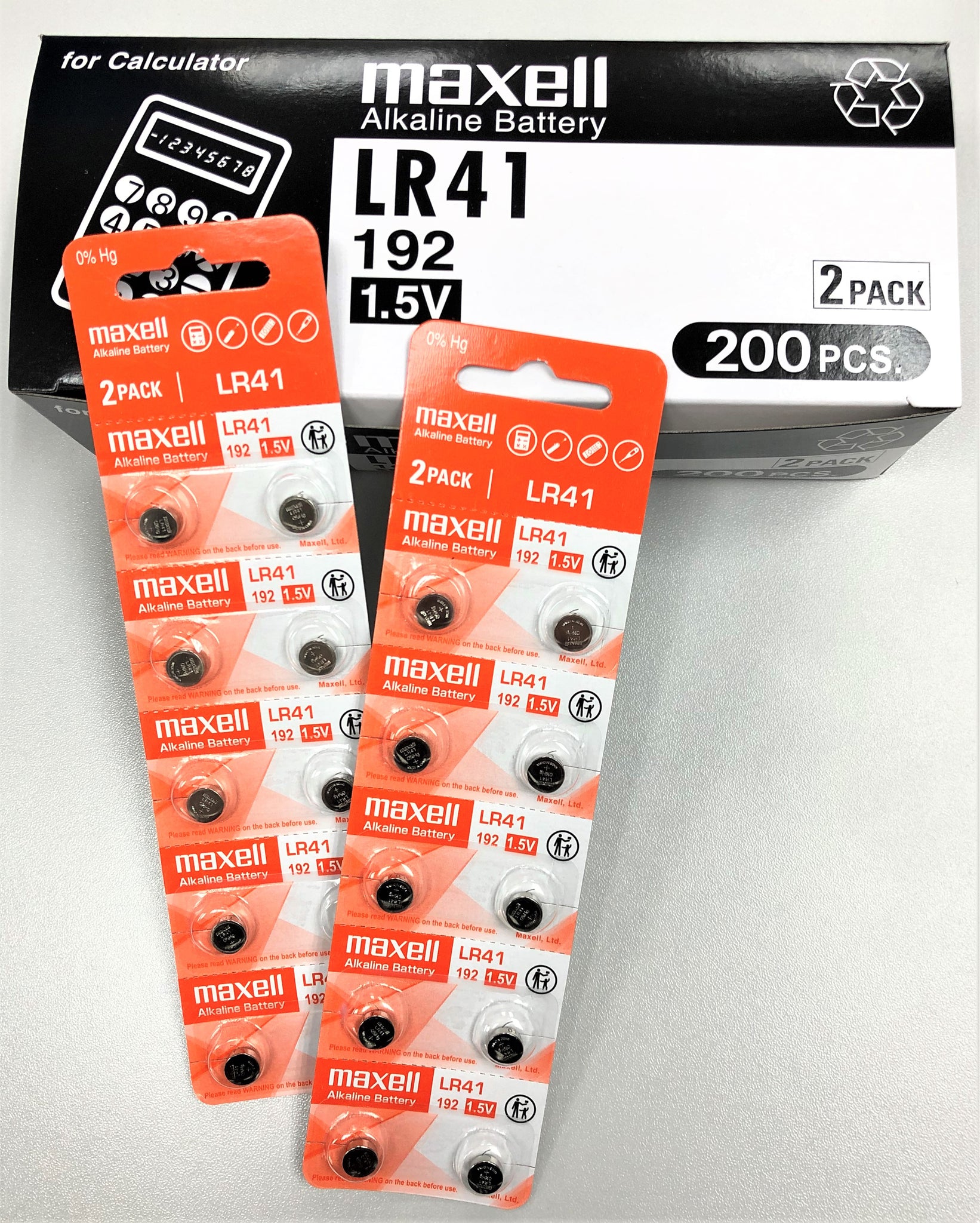 GP Batteries LR41 Alkaline Button Cells - 10 Pack Of 1.5V Watch & Toy Batteries