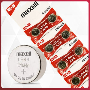 LR44 Maxell Alkaline Button cell Battery , 1 battery - Royal Technologies :::::  genuinebattery.com