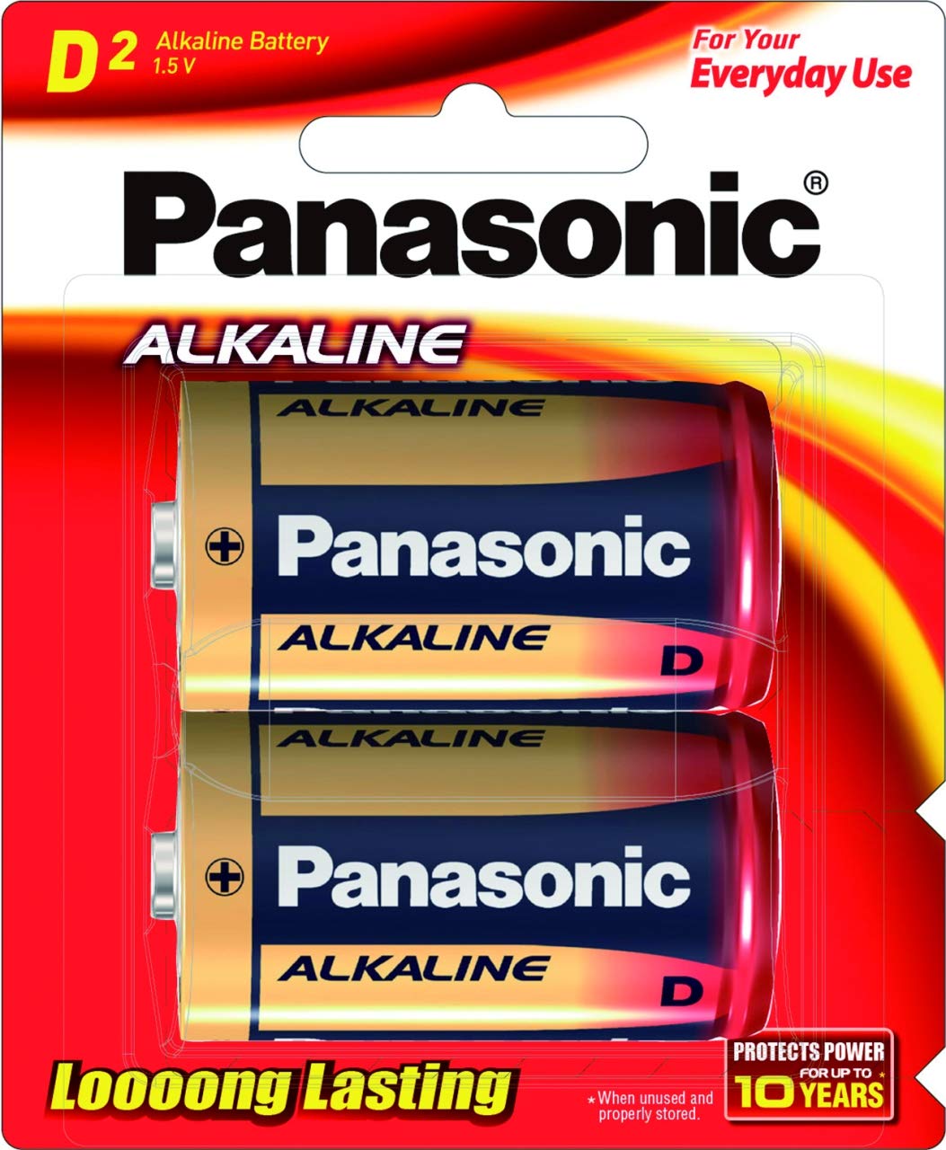 Panasonic LR20 D Size Industrial Alkaline Batteries, 141gms
