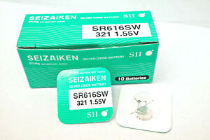 SR616SW 321 Seizaiken Silver Oxide Battery, 1 Battery - Royal Technologies :::::  genuinebattery.com